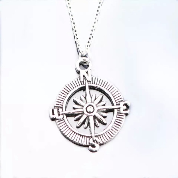 NEW!๐๐COMPASS ROSE NECKLACE!๐๐MENS! UNISEX BOY - Picture 7 of 8